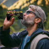 Vanuatu Sand Drawing Turtle 4 in 1 Can Cooler Tumbler Happy Independence Day