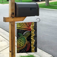 Vanuatu Sand Drawing Turtle Garden Flag Happy Independence Day