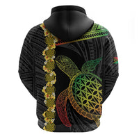 Vanuatu Sand Drawing Turtle Hoodie Happy Independence Day