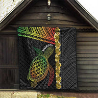 Vanuatu Sand Drawing Turtle Quilt Happy Independence Day