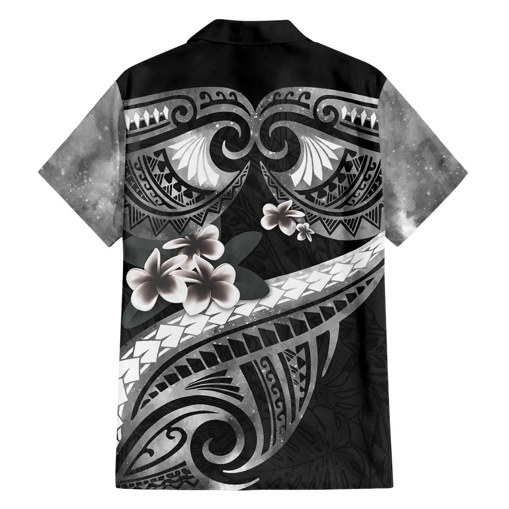 Black Polynesia Family Matching Summer Maxi Dress and Hawaiian Shirt Tribal Pattern Tropical Frangipani LT14 - Polynesian Pride