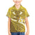 Gold Polynesia Family Matching Mermaid Dress and Hawaiian Shirt Tribal Pattern Tropical Frangipani