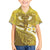 Gold Polynesia Family Matching Off Shoulder Maxi Dress and Hawaiian Shirt Tribal Pattern Tropical Frangipani