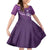 Purple Polynesia Family Matching Off Shoulder Maxi Dress and Hawaiian Shirt Tribal Pattern Tropical Frangipani