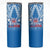 Samoa Rugby Skinny Tumbler Toa Samoa Polynesian Pacific Blue Version