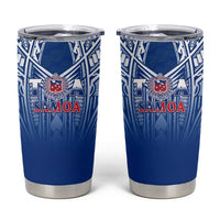 Samoa Rugby Tumbler Cup Toa Samoa Polynesian Pacific Navy Version