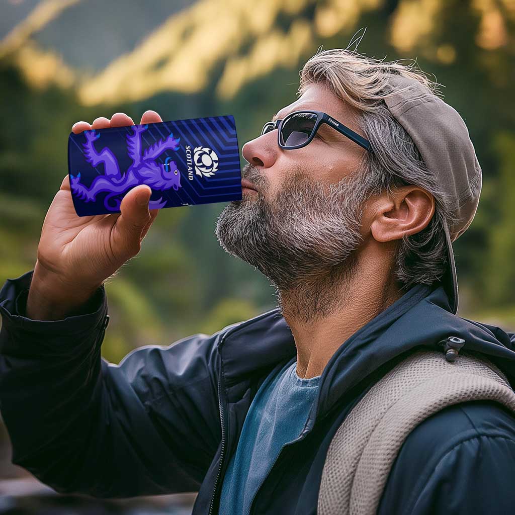 New Zealand and Scotland Rugby 4 in 1 Can Cooler Tumbler All Black Maori With Thistle Together