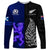 Personalised New Zealand and Scotland Rugby Long Sleeve Shirt All Black Maori With Thistle Together LT14 Unisex Black - Polynesian Pride