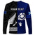 Personalised New Zealand and Scotland Rugby Long Sleeve Shirt All Black Maori With Thistle Together LT14 - Polynesian Pride