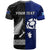 Personalised New Zealand and Scotland Rugby T Shirt All Black Maori With Thistle Together LT14 - Polynesian Pride