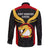 Papua New Guinea Rugby Long Sleeve Button Shirt Port Moresby Vipers PNG Polynesian Pattern LT14 - Polynesian Pride