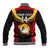 Custom Papua New Guinea Rugby Baseball Jacket Port Moresby Vipers PNG Polynesian Pattern LT14 - Polynesian Pride