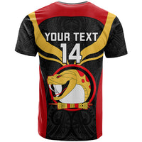 Custom Papua New Guinea Rugby T Shirt Port Moresby Vipers PNG Polynesian Pattern LT14 - Polynesian Pride