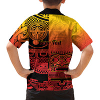 Personalised Ia Ora Na Marquesas Islands Family Matching Puletasi and Hawaiian Shirt Mata Tiki Marquesan Tattoo LT14 - Polynesian Pride