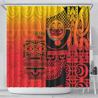 Ia Ora Na Marquesas Islands Shower Curtain Mata Tiki Marquesan Tattoo LT14 - Polynesian Pride