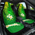 Kia Orana Cook Islands Car Seat Cover Kuki Airani Tattoo Pattern With Sea Turtle LT14 One Size Green - Polynesian Pride