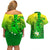 Kia Orana Cook Islands Couples Matching Off Shoulder Short Dress and Hawaiian Shirt Kuki Airani Tattoo Pattern With Sea Turtle LT14 - Polynesian Pride