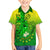 Kia Orana Cook Islands Kid Hawaiian Shirt Kuki Airani Tattoo Pattern With Sea Turtle LT14 Kid Green - Polynesian Pride
