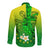 Kia Orana Cook Islands Long Sleeve Button Shirt Kuki Airani Tattoo Pattern With Sea Turtle LT14 - Polynesian Pride