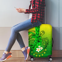 Kia Orana Cook Islands Luggage Cover Kuki Airani Tattoo Pattern With Sea Turtle LT14 - Polynesian Pride