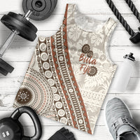 Bula Fiji Men Tank Top Fijian Masi Tapa Cloth Vintage Vibes LT14 - Polynesian Pride