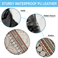 Bula Fiji Spare Tire Cover Fijian Masi Tapa Cloth Vintage Vibes LT14 - Polynesian Pride