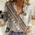 Bula Fiji Women Casual Shirt Fijian Masi Tapa Cloth Vintage Vibes LT14 Female Beige - Polynesian Pride