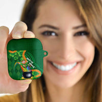 St Patrick's Day Hawaii AirPods Case Hauoli Maoli Funny Shaka Leprechaun LT14 - Polynesian Pride
