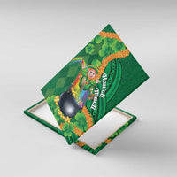 St Patrick's Day Hawaii Canvas Wall Art Hauoli Maoli Funny Shaka Leprechaun