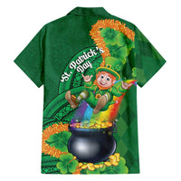 St Patrick's Day Hawaii Family Matching Long Sleeve Bodycon Dress and Hawaiian Shirt Hauoli Maoli Funny Shaka Leprechaun