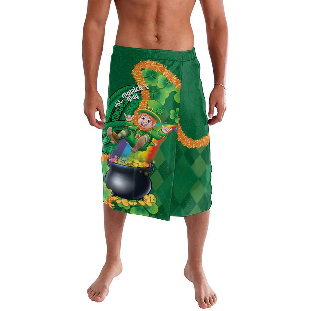 St Patrick's Day Hawaii Lavalava Hauoli Maoli Funny Shaka Leprechaun