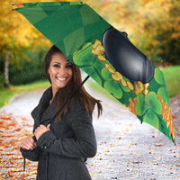 St Patrick's Day Hawaii Umbrella Hauoli Maoli Funny Shaka Leprechaun