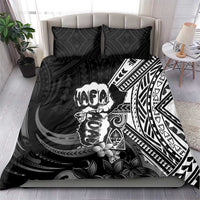 Hafa Adai Guam Discovery Day Bedding Set Chamorro Latte Stone Hand Black Version LT14 - Polynesian Pride