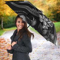 Hafa Adai Guam Discovery Day Umbrella Chamorro Latte Stone Hand Black Version