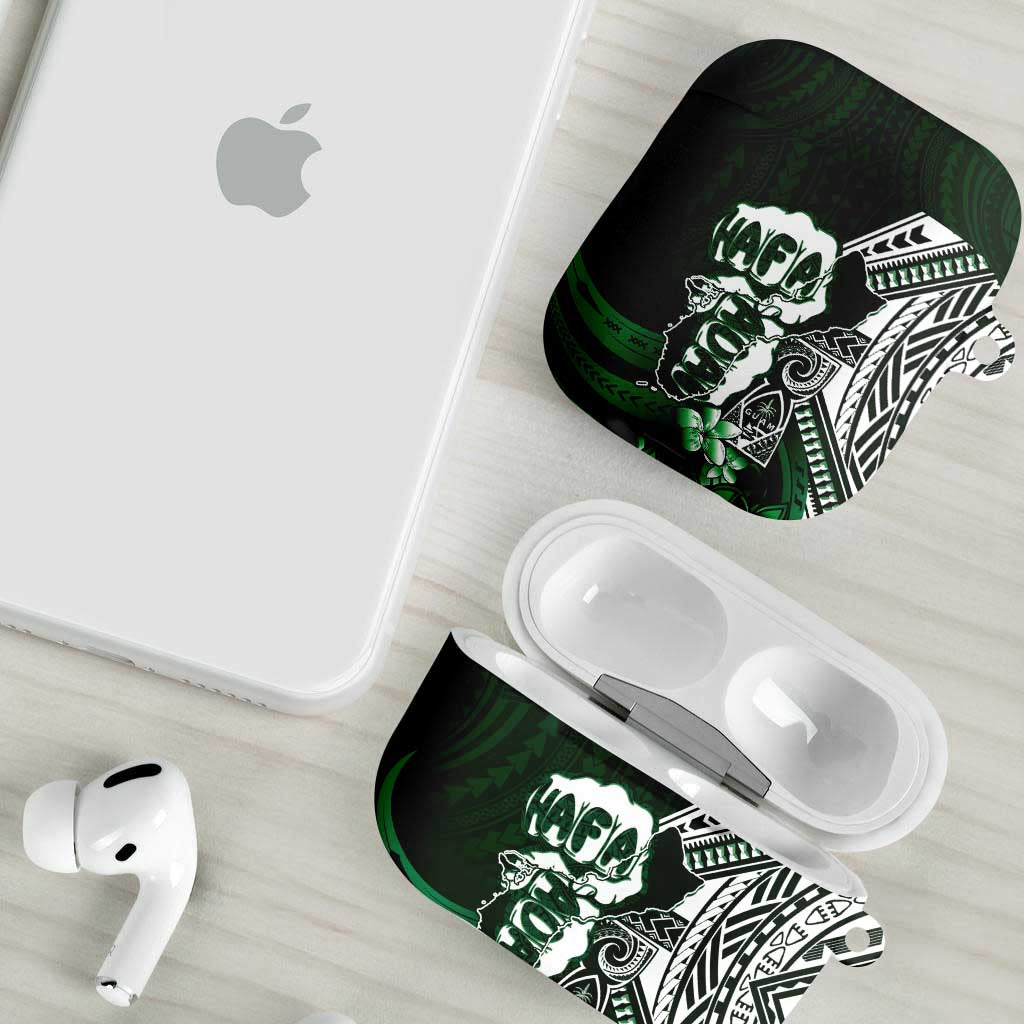 Hafa Adai Guam Discovery Day AirPods Case Chamorro Latte Stone Hand Green Version LT14 - Polynesian Pride