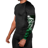 Hafa Adai Guam Discovery Day Arm Sleeves Chamorro Latte Stone Hand Green Version LT14 - Polynesian Pride