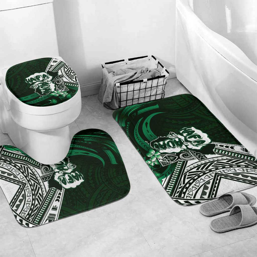 Hafa Adai Guam Discovery Day Bathroom Set Chamorro Latte Stone Hand Green Version