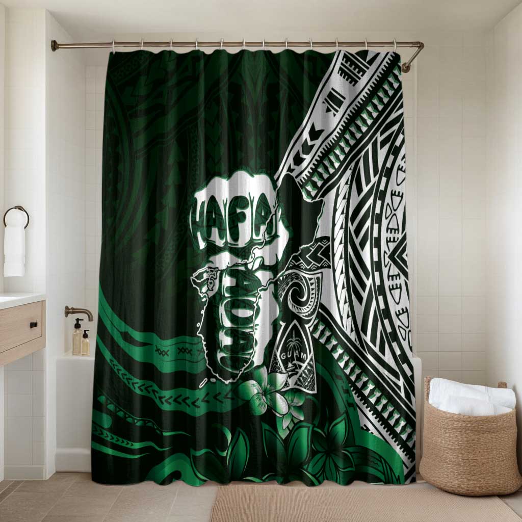 Hafa Adai Guam Discovery Day Bathroom Set Chamorro Latte Stone Hand Green Version