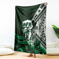 Hafa Adai Guam Discovery Day Blanket Chamorro Latte Stone Hand Green Version LT14 - Polynesian Pride