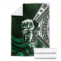 Hafa Adai Guam Discovery Day Blanket Chamorro Latte Stone Hand Green Version LT14 - Polynesian Pride
