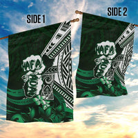 Hafa Adai Guam Discovery Day Garden Flag Chamorro Latte Stone Hand Green Version LT14 - Polynesian Pride