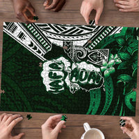 Hafa Adai Guam Discovery Day Puzzle Chamorro Latte Stone Hand Green Version
