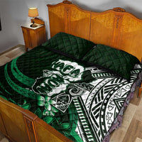Hafa Adai Guam Discovery Day Quilt Bed Set Chamorro Latte Stone Hand Green Version