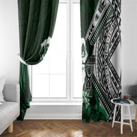 Hafa Adai Guam Discovery Day Window Curtain Chamorro Latte Stone Hand Green Version LT14 - Polynesian Pride