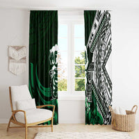 Hafa Adai Guam Discovery Day Window Curtain Chamorro Latte Stone Hand Green Version LT14 - Polynesian Pride