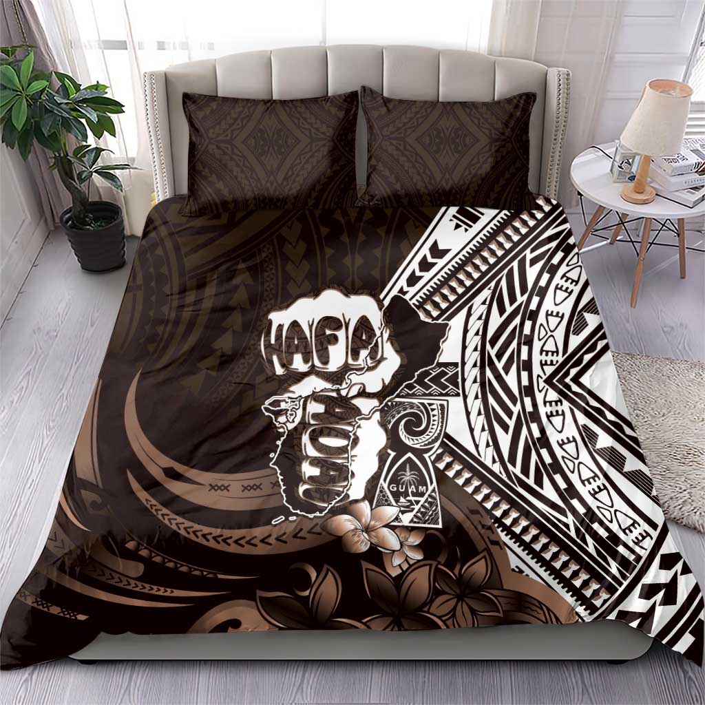 Hafa Adai Guam Discovery Day Bedding Set Chamorro Latte Stone Hand Brown Version LT14 - Polynesian Pride