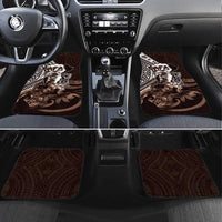 Hafa Adai Guam Discovery Day Car Mats Chamorro Latte Stone Hand Brown Version