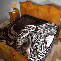 Hafa Adai Guam Discovery Day Quilt Chamorro Latte Stone Hand Brown Version LT14 - Polynesian Pride