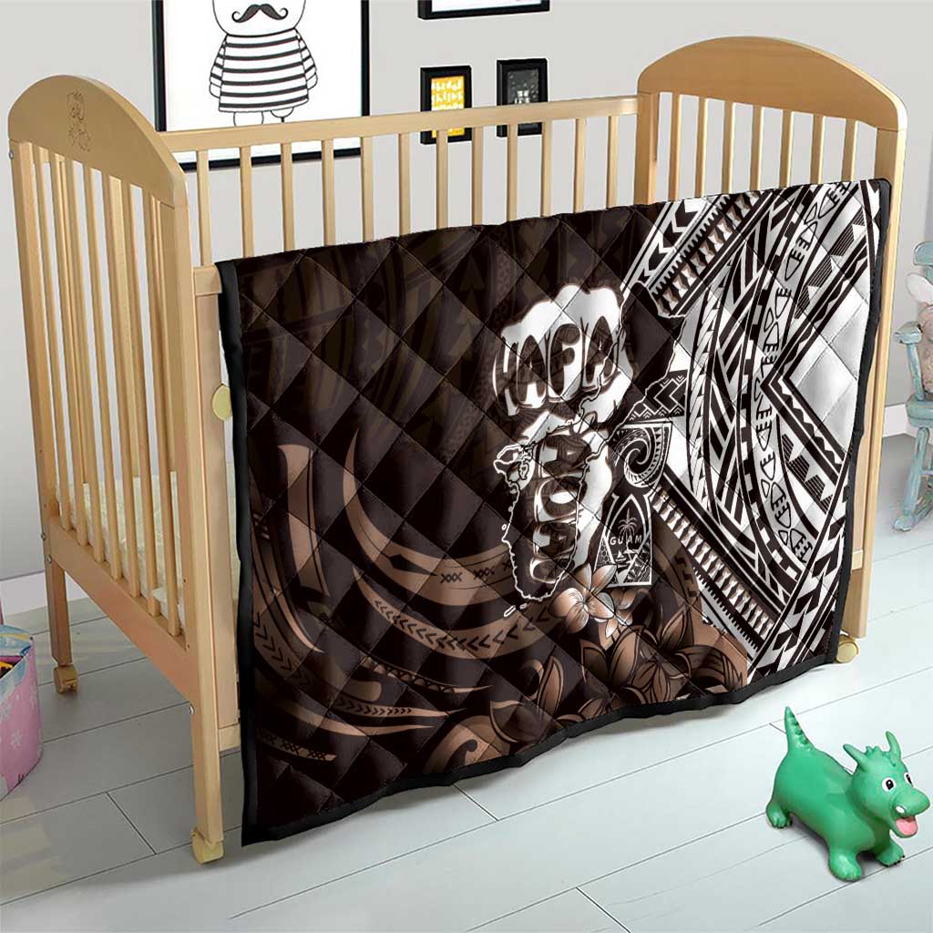 Hafa Adai Guam Discovery Day Quilt Chamorro Latte Stone Hand Brown Version LT14 - Polynesian Pride
