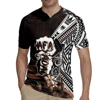 Hafa Adai Guam Discovery Day Rugby Jersey Chamorro Latte Stone Hand Brown Version